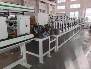 Máy làm nẹp góc bằng giấy (10 cụm lô ép) WJKG-10A 