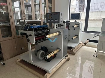 Máy chia cuộn đề can (Phanh từ) HJFQ-420/320