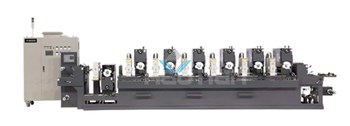 Máy in flexo tem nhãn đề can HVGLT-320-6C