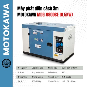 Máy phát điện chạy dầu MOTOKAWA - MDG9800SE (8.5KW) 