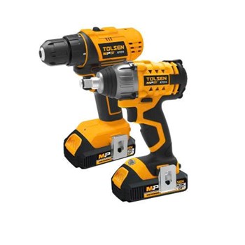 Bộ máy khoan và máy bu lông dùng pin 20V Tolsen 87240