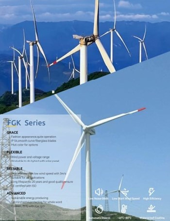 Turbine gió trục ngang dòng FGK Series