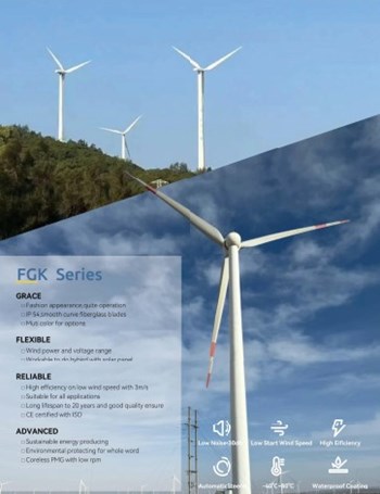 Turbine gió trục ngang dòng FGK Series