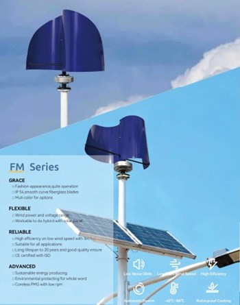 Turbine gió trục đứng dòng FM Series F-Mushroom-600