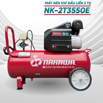 Máy Nén Khí 50L Đầu Liền 2 Tụ Nakawa NK-2T3550E