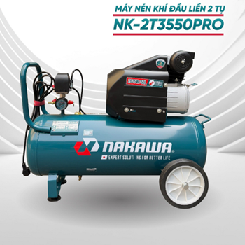 Máy Nén Khí 50L Đầu Liền 2 Tụ Nakawa NK-2T3550Pro