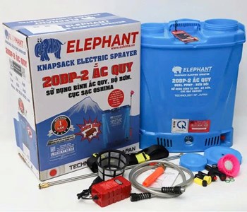 Bình phun thuốc trừ sâu 20L Elephant 20S (2 ắc quy)