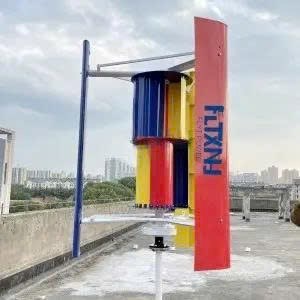 Máy phát điện tuabin gió trục đứng công suất từ ​​1KW đến 10KW, phù hợp với hệ thống lai gió-mặt trời, đạt chứng nhận CE