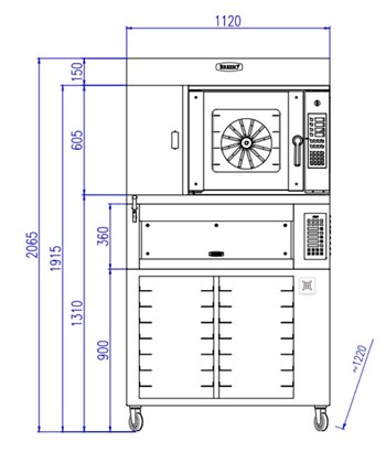 Lò nướng kết hợp Bresso HBWO-2015-ZS1