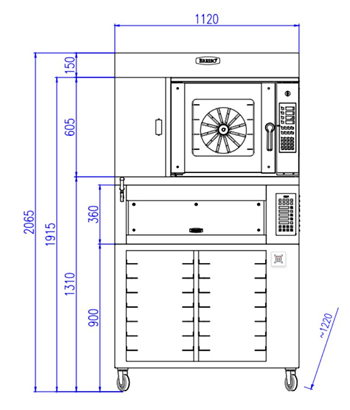 Lò nướng bánh Bresso HBWO-2015-ZS1