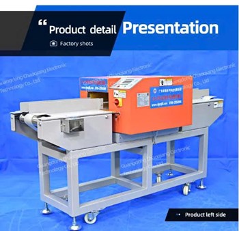Máy dò kim loại chuyên dụng cho thực phẩm đông lạnh đóng gói trong thùng carton  
