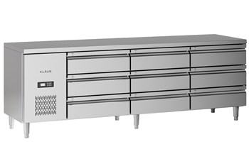 Bàn mát inox 9 ngăn kéo Klaus KDC-2.1-3W 
