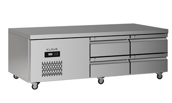 Bàn mát 4 ngăn kéo inox Klaus KBU-1.1-4