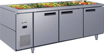 Bàn salad 3 cánh inox Klaus C-PFS-3SD