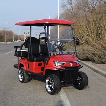 Xe golf đa dụng 4 chỗ ngồi E2C màu đỏ 