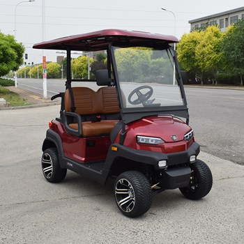 Xe golf 2 chỗ ngồi, đạt chuẩn EEC, màu đỏ, mã Z2 