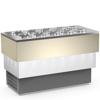 Tủ trưng bày kem Framec CARRARA CREAM 10 