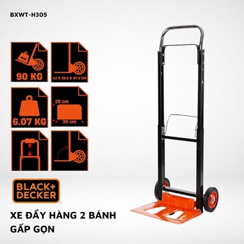 Xe đẩy hàng 2 bánh cao cấp Black and Decker H305 
