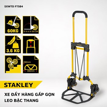 Xe đẩy hàng leo cầu thang Stanley FT584 – Tải trọng 30/60kg 
