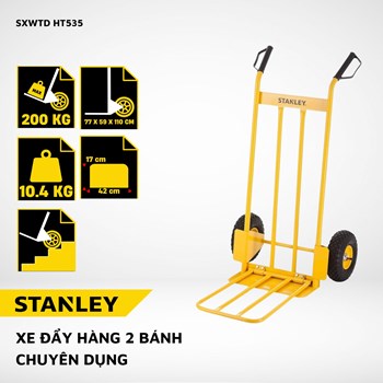 Xe đẩy hàng 2 bánh Stanley HT535 – Tải trọng 200kg 