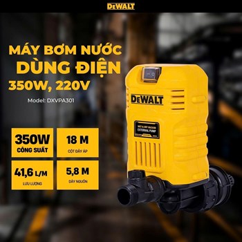 Máy bơm nước dùng điện 220V, 350W DEWALT DXVPA301 