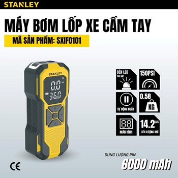 Dụng cụ đa năng bơm xe, đèn pin Led, sạc dự phòng STANLEY SXIF0101