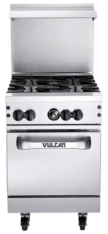 Lò nướng gas bằng thép không gỉ, rộng 24 inch, 4 bếp 24S-4B 