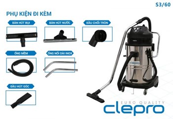 Máy hút bụi khô và ướt Clepro S3/60