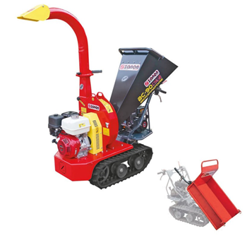 Máy băm gỗ bánh xích chạy xăng Zanon BC 90 Cingo