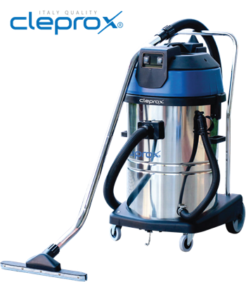 Máy hút bụi công nghiệp khô và ướt CleproX X2/70 thùng inox