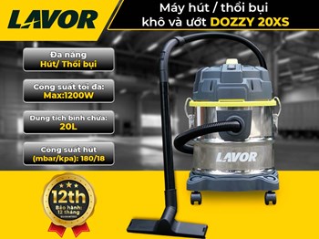 Máy hút/thổi bụi khô và ướt Lavor Dozzy 20 XS