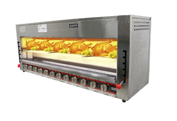 Lò nướng Salamander 12 họng gas OKASU NS-LN12G