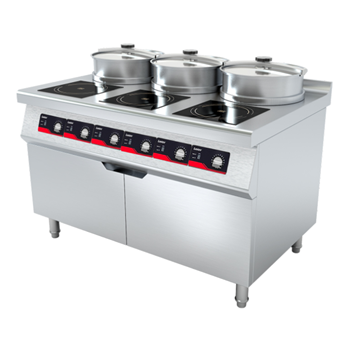 Nồi nấu súp âm tường 6 đầu đốt nhà hàng LT-D300VI-B105