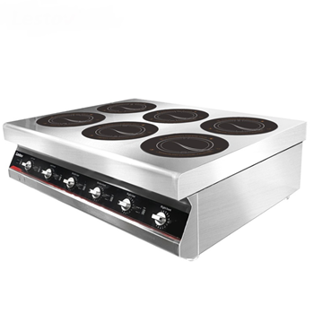 Bếp từ thương mại để bàn 6 bếp Lestov LT-TBZ300VI-B135