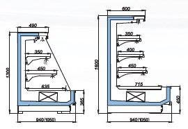 tu mat trung bay sieu thi opo sms3d2-10nt hinh 1