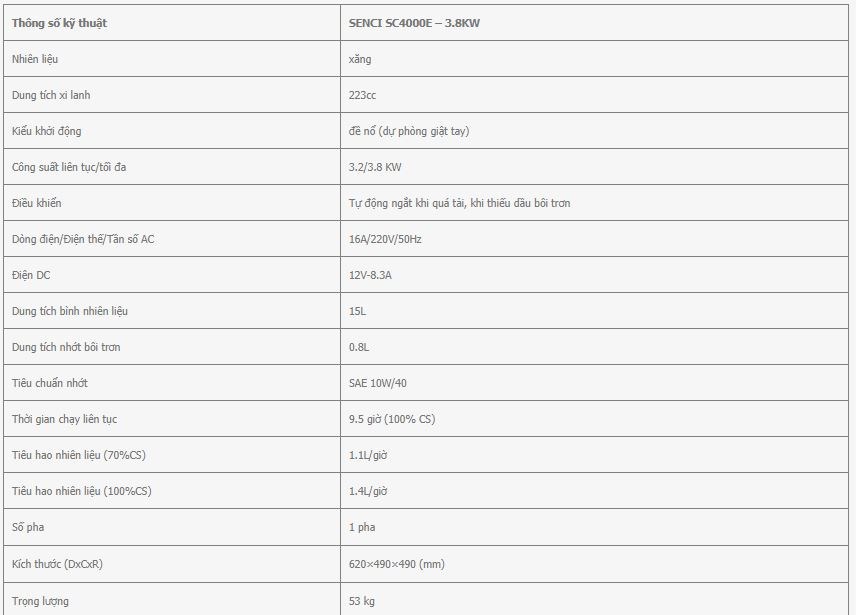 may phat dien senci sc4000e – 3.8kw hinh 0