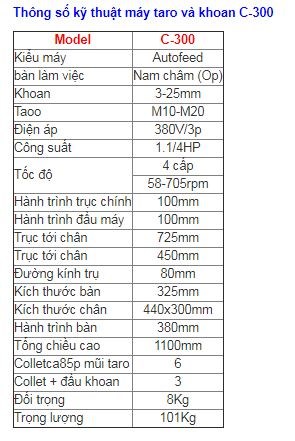 may taro va khoan c-300 hinh 0