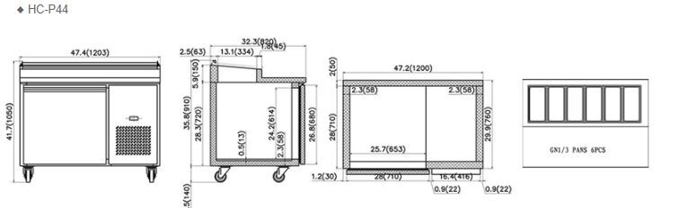 ban mat chuan bi pizza firscool hc-p44 hinh 1