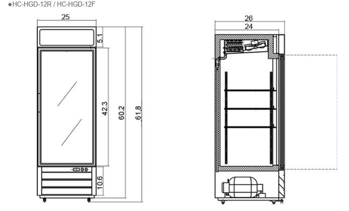 tu mat 1 canh kinh cua keo firscool hc-hgd-12r hinh 1