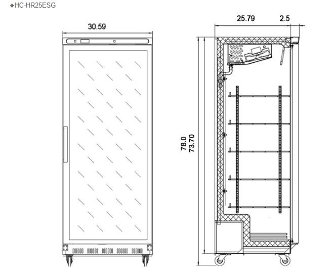 tu mat firscool hc-hr25esg hinh 1