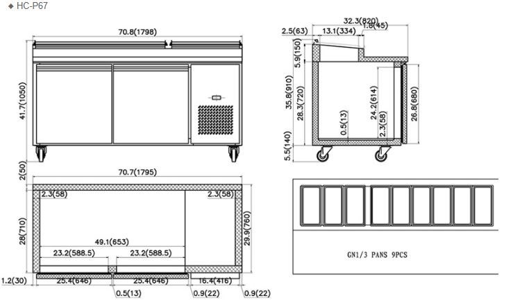 ban mat chuan bi pizza firscool hc-p67 hinh 1