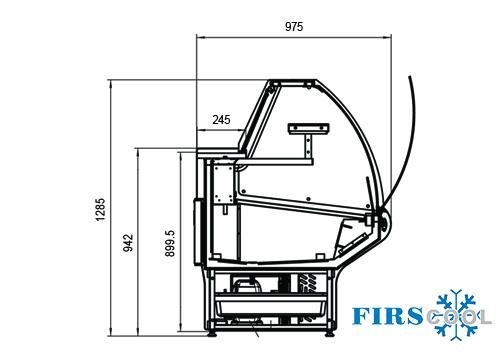 tu mat trung bay sieu thi firscool g-nss2400a hinh 1