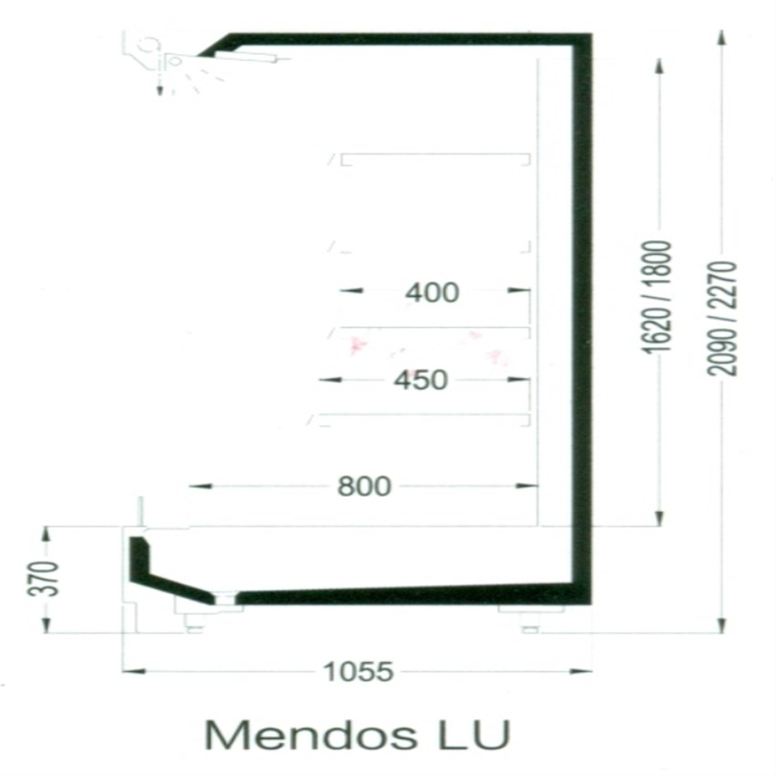 tu dong mat trung bay sieu tho carrier mendoslud/m375c hinh 0