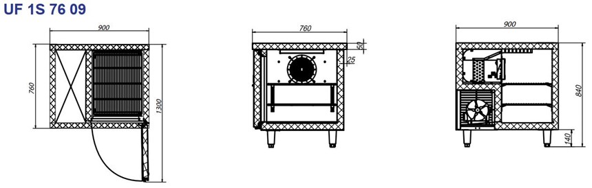 ban dong inox 1 cua turbocool 195 lit uf 1s 76 09  hinh 0