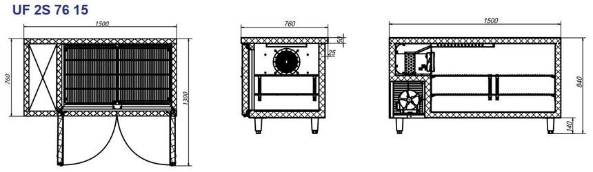 ban dong inox 2 cua turbocool 405 lit uf 2s 76 15 hinh 0