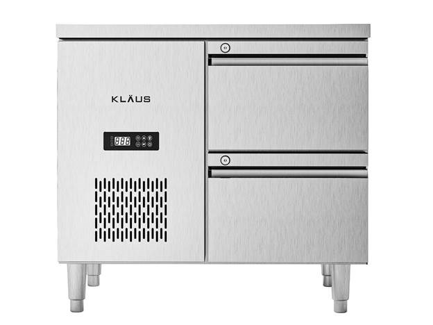 ban dong inox 2 ngan keo klaus kdf-1.1-1n hinh 0