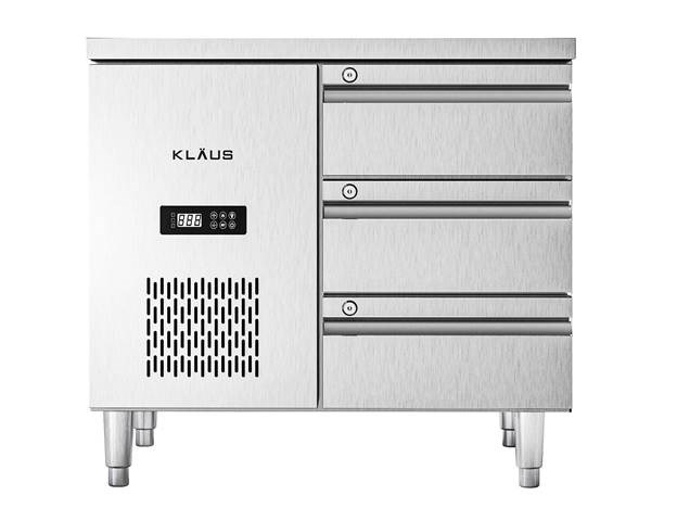 ban dong inox 3 ngan keo klaus kdf-1.1-1w hinh 0
