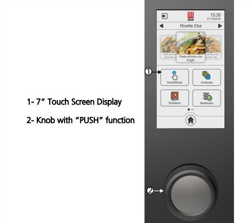 lò nướng hấp đa năng cảm ứng eka mkf 464 ts 4 khay hình 1 lo nuong hap da nang cam ung eka mkf 464 ts 4 khay hinh 1