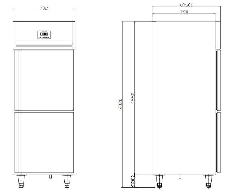 tu dong 2 canh inox kolner nkd0.5l2 ( lanh truc tiep) hinh 0