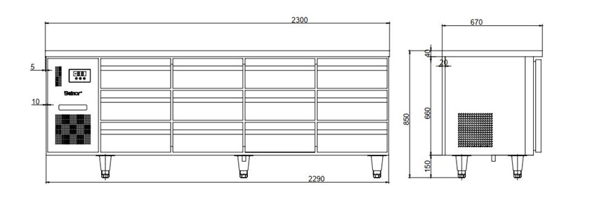 ban mat 12 ngan keo inox kolner bn23-xd12 (lam lanh quat gio) hinh 0